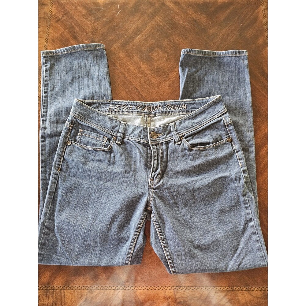 Y2k Espirit Denim Jeans Tube Straight Leg Womens Size 32
